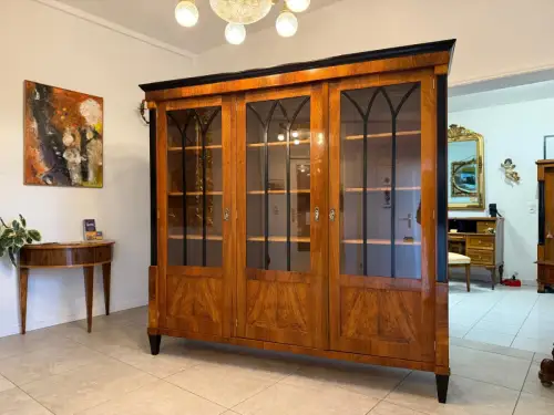 SALE Restaurierte Biedermeier Vitrine Bücherschrank ANTIQUITÄT G2352