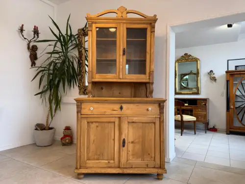 Gründerzeit Naturholschrank Küchenbuffet Küchenschrank Küchenkredenz G2337