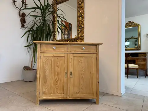 Originale Jugendstil Anrichte Naturholzmöbel Weichholz G2334