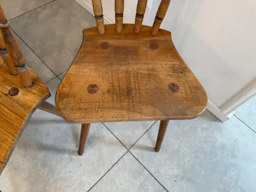 3 alte Bauernsessel Sprossenstühle Stuhl Landhaussessel G2339