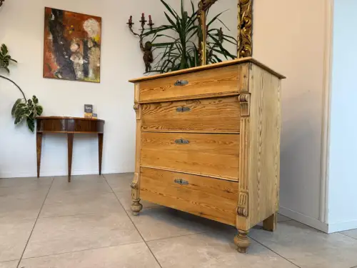 Bäuerliche 4 Ladenkommode Ladenschrank Vollholz Gründerzeit G2332