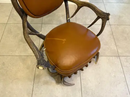 Antiker Jagdsessel geweihstuhl Sessel Traumstuhl G2322