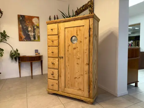 Uriger Biedermeier Brotschrank Almerschrank Speiskasten Bauernkasten G2244