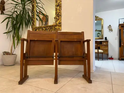 Original Wiener Kinosessel 2er Sitz Klappstuhl Stuhl Nostalgie G2265-1