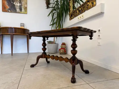 Restaurierter Chippendale Couchtisch Tisch Wohnzimmertisch G2394