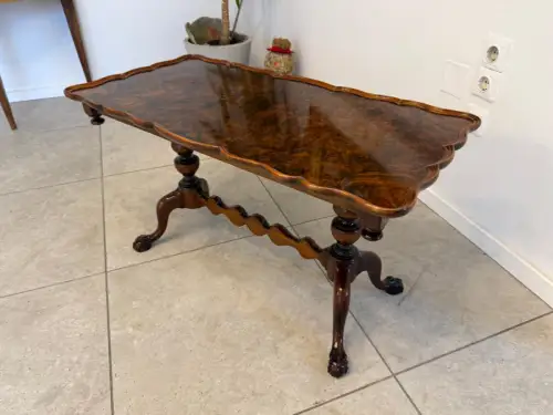 Restaurierter Chippendale Couchtisch Tisch Wohnzimmertisch G2394