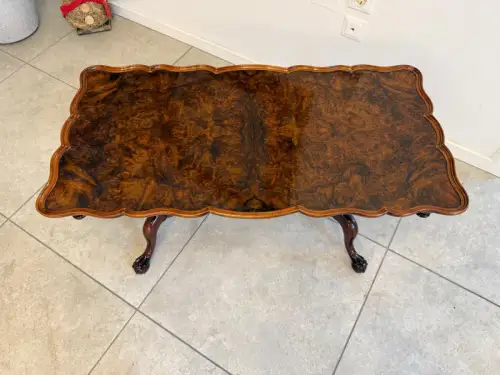 Restaurierter Chippendale Couchtisch Tisch Wohnzimmertisch G2394