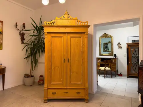 Gründerzeit Bauernschrank Bauernkasten Garderobenschrank Weichholz G2400