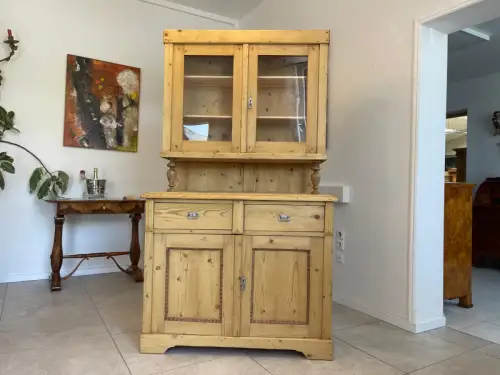 Gründerzeit Naturholschrank Küchenbuffet Küchenschrank Küchenkredenz G1703