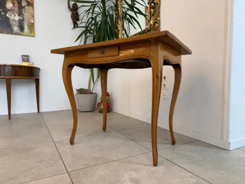 Spätbiedermeier Tischerl Biedermeier-Tisch Marketiert Intarsiert D1002