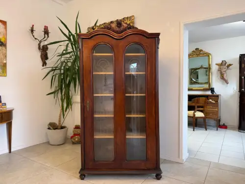 SALE Originale Alt Wien Gründerzeit Vitrine Bücherschrank Sammlervitrine Antiqui