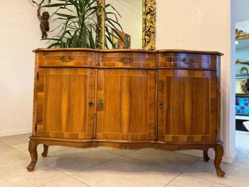 Prächtige Barocke Anrichte Kommode Theke Marketerien D1039