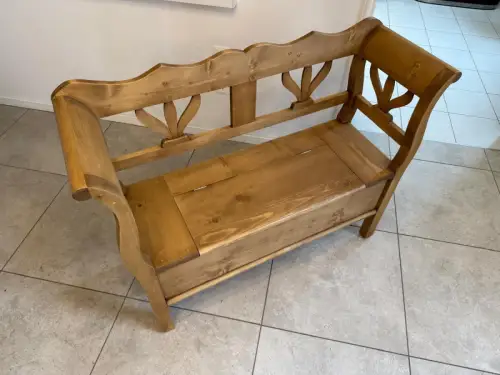 Truhenbank Küchenbank Bauernmöbel Bauernmöbel Antik D1085