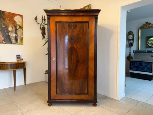 Gründerzeit Kleiderschrank Kasten Nussholz Furniert Antiquität D1090