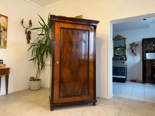 Gründerzeit Kleiderschrank Kasten Nussholz Furniert Antiquität D1090