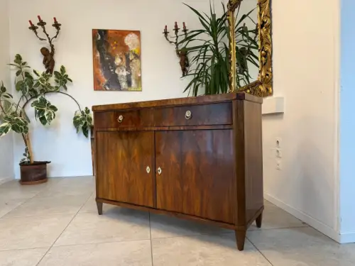 Sale Restaurierte Biedermeier Anrichte Trumeau Nussholz Antiquität D1091