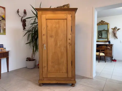 Sale Originaler 1 türiger Bauernschrank Biedermeier Naturholzschrank D1018