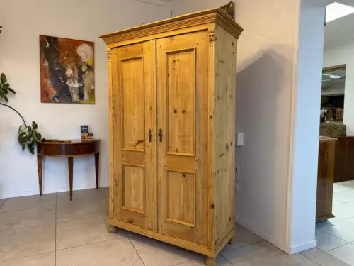 Gründerzeit Bauernschrank Bauernkasten Garderobenschrank Antik D1103
