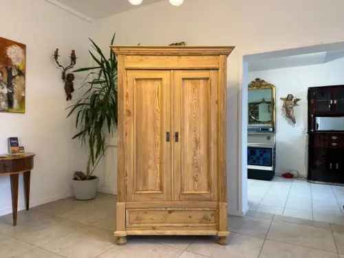 Gründerzeit Bauernschrank Bauernkasten Garderobenschrank Weichholz D1102