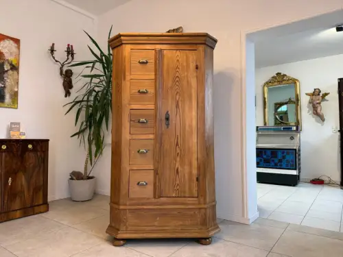 Barocker Brotschrank Almerschrank Vorratsschrank Bauernkasten Antik D1112