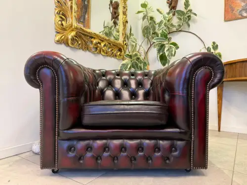 Chesterfield Fauteuil 1er Sofa Clubfauteuil Cultmöbel Antik D1027-1