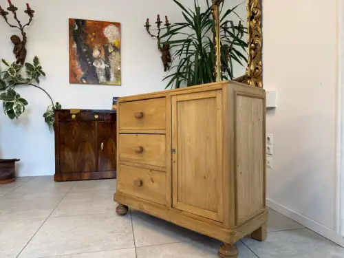 Jugendstil Ladenkommode Bauernmöbel Bauernmöbel Bauernschrank Weichholz D1124