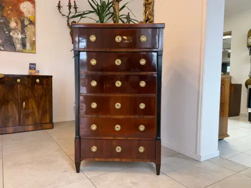 Sale Restaurierte Biedermeier Wochenkommode Nussholz Antiquität D1108