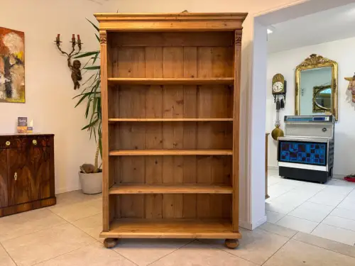Altes Bauernregal Bücherregal Stellage Bauernschrank Naturholzmöbel D1127