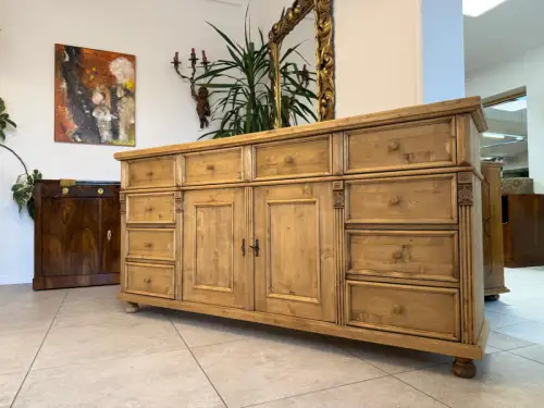 Antike 8 Ladenkommode Ladenschrank Apothekerschrank Altholzkommode D1137