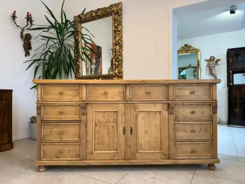 Antike 8 Ladenkommode Ladenschrank Apothekerschrank Altholzkommode D1138