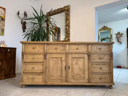 Antike 8 Ladenkommode Ladenschrank Apothekerschrank Altholzkommode D1135