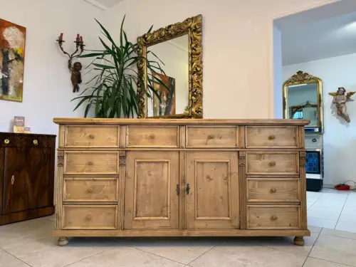 Antike 8 Ladenkommode Ladenschrank Apothekerschrank Altholzkommode D1136