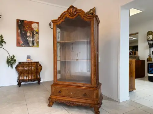 Originle Chippendale Vitrine Traumexemplar Sammlervitrine Antiquität D1162