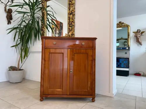 Restauriertes Biedermeier Trumeau Anrichte Kirschholzfurnier Antiquität D1194
