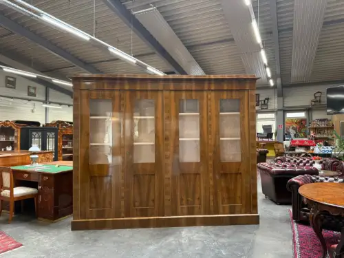 SALE Restaurierte Biedermeier Vitrine Bücherschrank Bibliotheksschrank ANTIQUITÄ