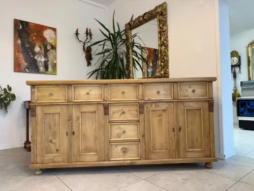 Massiver antiker Apothekenschrank 8 Ladenkommode Bauernmöbel G2361