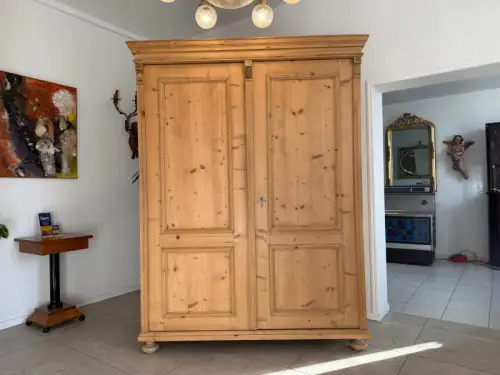 Gründerzeit Bauernschrank Bauernkasten Hallenschrank Weichholz D1262