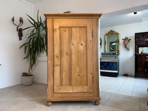 Biedermeier Schrank Sale Originaler Bauernschrank Naturholzschrank D2273