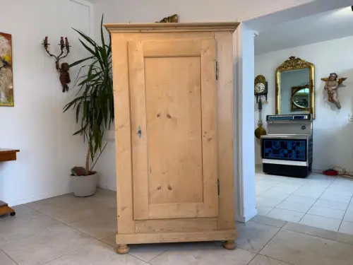 Biedermeier Schrank Sale Originaler Bauernschrank Naturholzschrank D1264