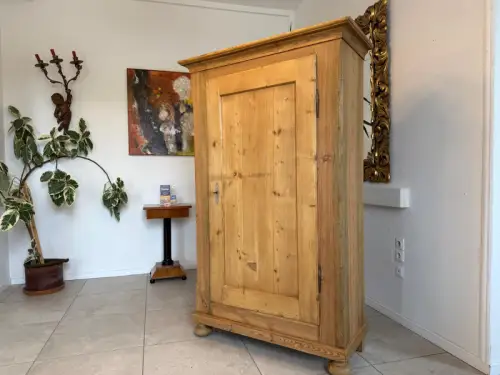 Biedermeier Schrank Sale Originaler Bauernschrank Naturholzschrank D2268