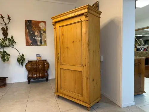 Originaler 1 türiger Bauernschrank Gründerzeit Naturholzschrank Bauernstube Weic