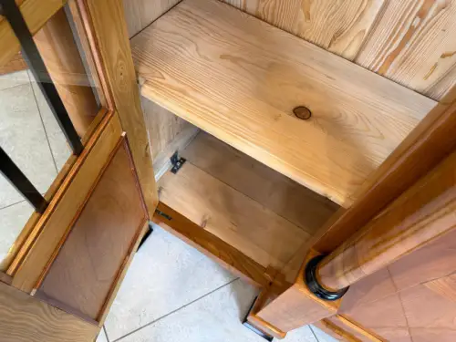 Biedermeier Vitrine  Bücherschrank Restauriert Nussbaum SALE D2295