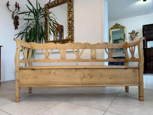 Antike Truhenbank Küchenbank Bauernmöbel Bauernmöbel D2313