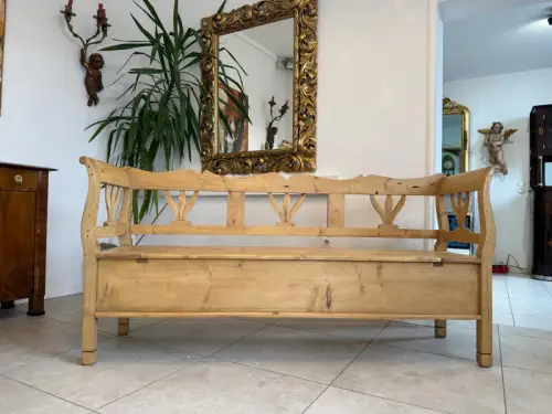 Antike Truhenbank Küchenbank Bauernmöbel Bauernmöbel D2310