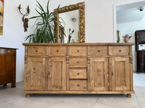 Antike 8 Ladenkommode Ladenschrank Apothekerschrank Altholzkommode D2343