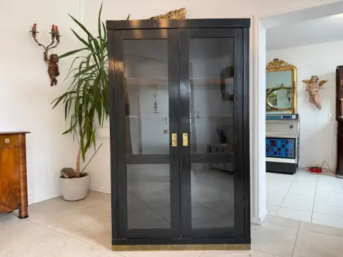 Jugendstil Vitrine / Bücherschrank/ Antiquität / Originalstück D2352