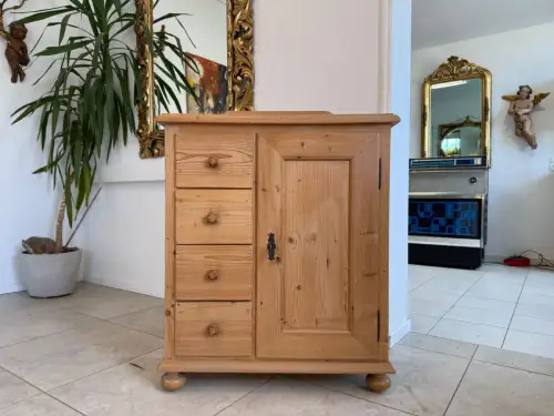 Uriger Brotschrank Biedermeier Almerschrank Vorratsschrank Bauernkasten D2279