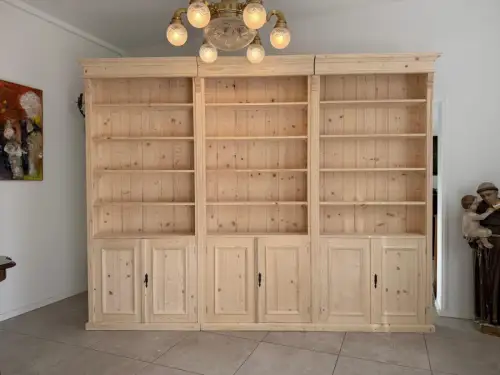 Bücherregal Stellage Bücherschrank Bauernkasten Bücherwand Weichholz D2382