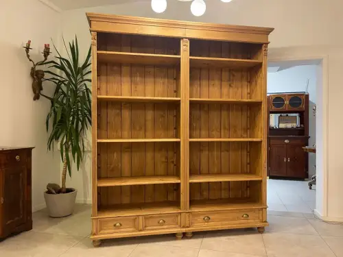 Bauernregal Doppelregal Bücherregal Stellage Bücherschrank Bauernkasten Ordnersc