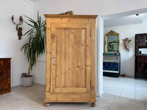 Sale Originaler 1 türiger Bauernschrank Biedermeier Naturholzschrank D2443
